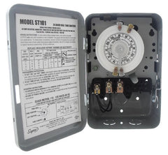 SUPCO Supco ST101 120 V, 40 A, 2 HP, 1000 VA, SPST, NEMA 1, Steel, 10-Operation, 24 Hr, Electromechanical Timer Switch