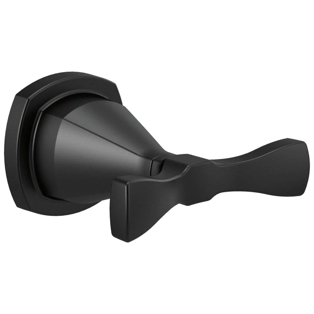 DELTA FAUCET Delta Faucet 77638-BL Stryke 2-Hook Robe Hook in Matte Black
