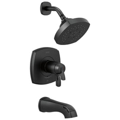 DELTA FAUCET Delta Faucet T17T476-BL Stryke Two Handle Multi Function Bathtub & Shower Faucet in Matte Black Trim Only