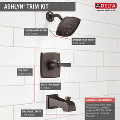 DELTA FAUCET Delta T14464-RB Monitor 14 Series Tub & Shower Trim