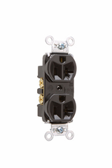 LEGRAND Pass & Seymour 5362 Hard Use Spec Grade Duplex Receptacle 20A, 125V, Brown