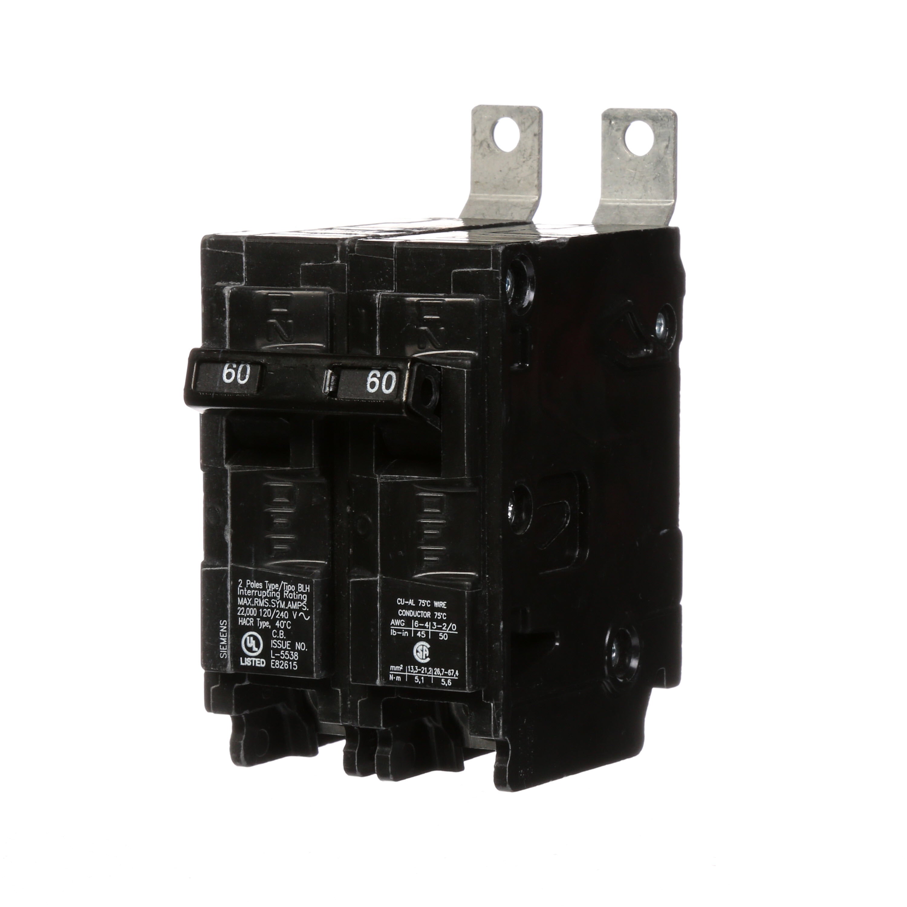 SIEMENS Siemens B260H Panelboard Circuit Breaker 60A