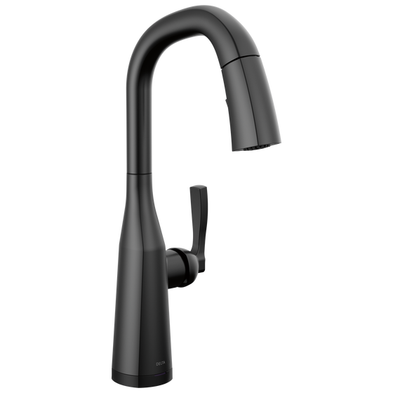 DELTA FAUCET Delta 9976T-BL-DST Single Handle Pull Down Bar/Prep Faucet with Touch2O Tech