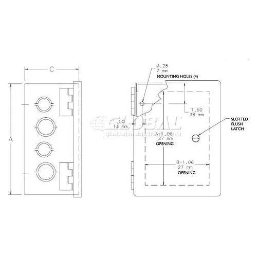 NVENT Hoffman AHE12X12X6 Hinged-Cover Type 1 12.00X12.00X6.00