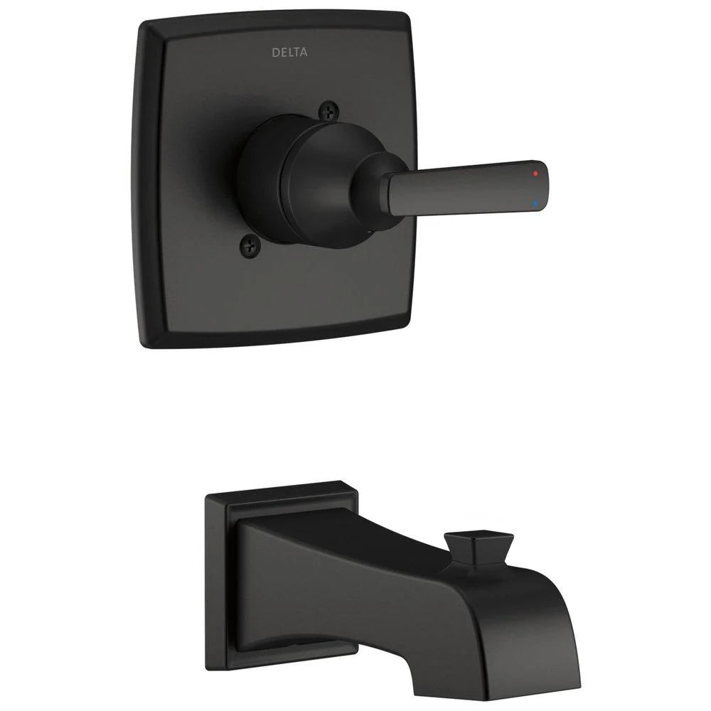 DELTA FAUCET Delta T14164-BL Ashlyn Monitor 14 Series Tub Trim Only, Matte Black