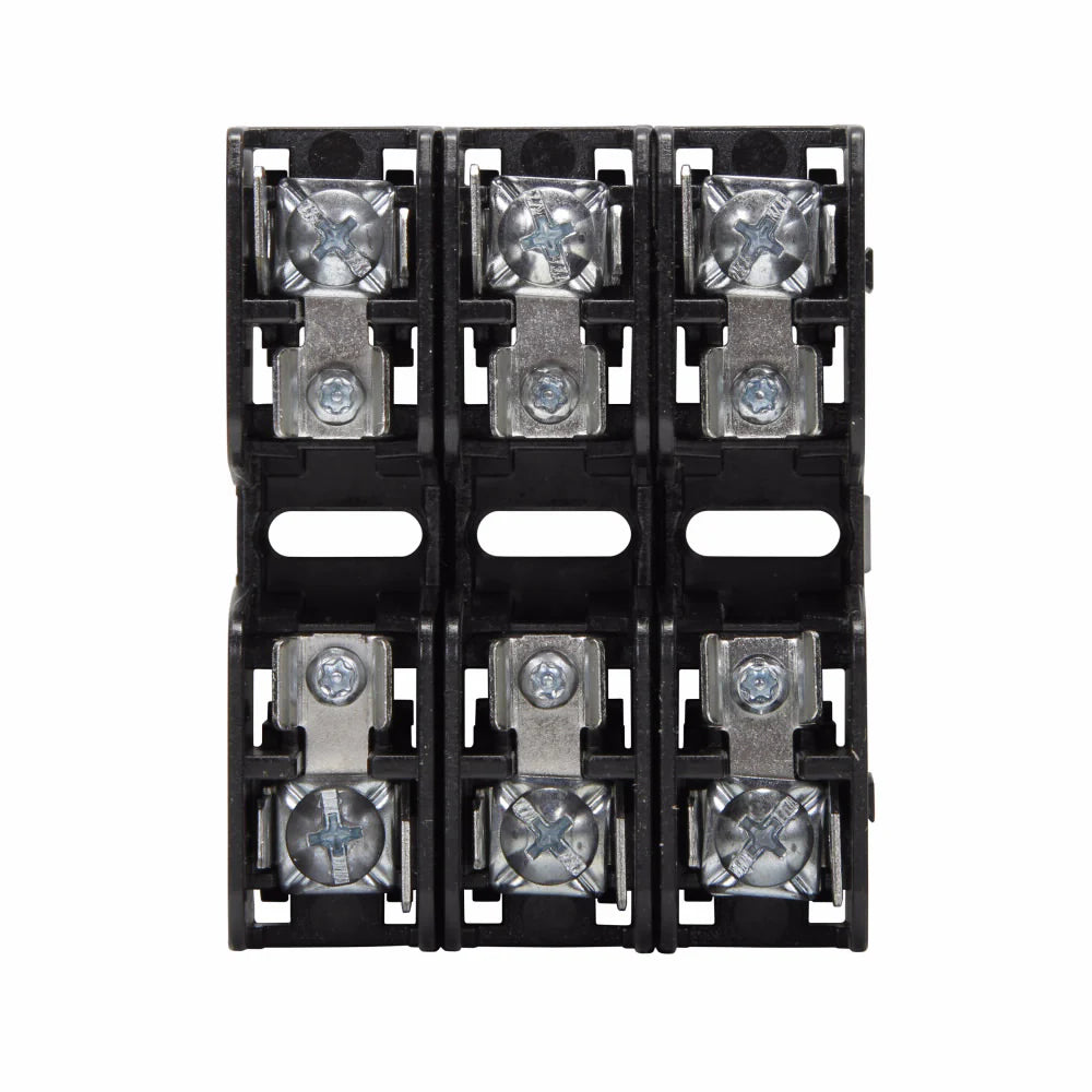 EATON Bussmann BMM603-3PQ 3-Pole Midget Fuse Block with Pressure Plate and Quick Connect