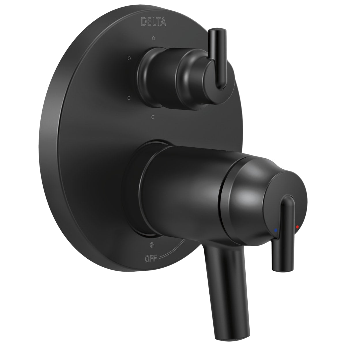 DELTA FAUCET Delta T27T959-BL Thermostatic Trim Contemporary TempAssure 17T with 6 Function Integrated Diverter