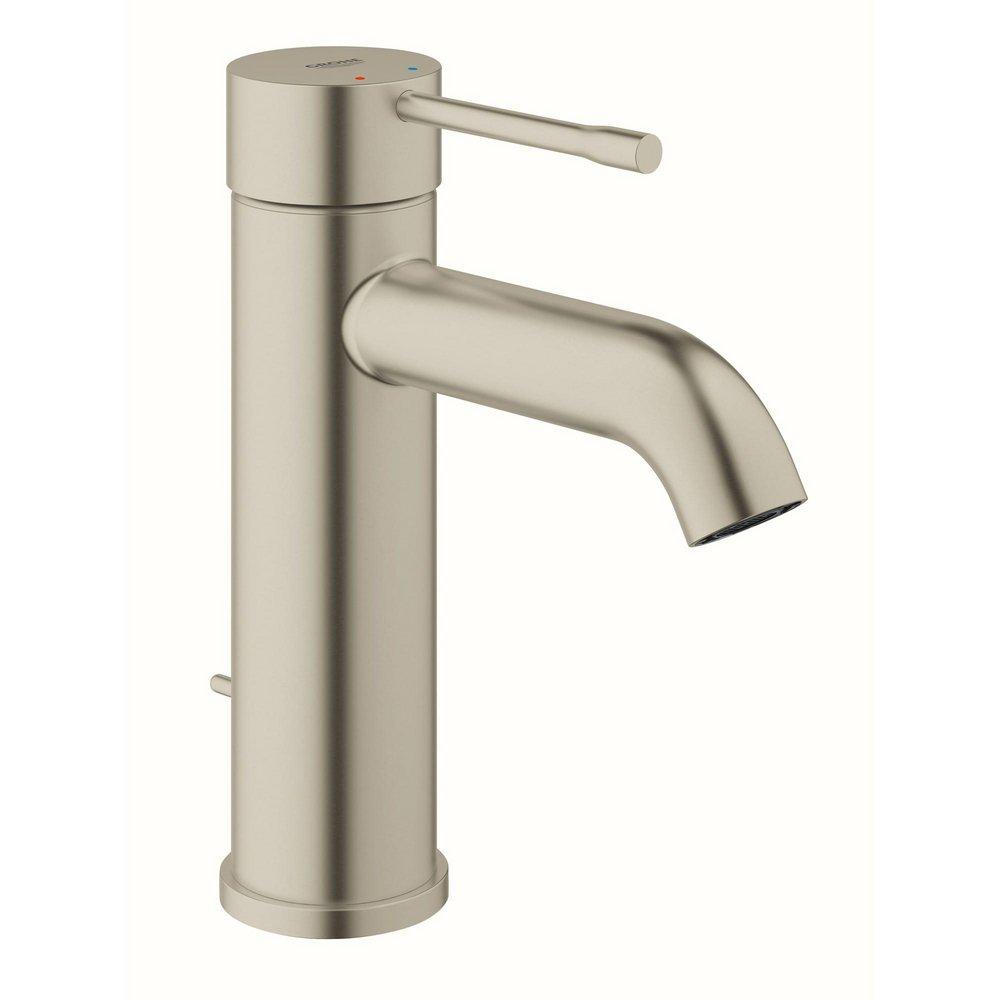 GROHE GROHE 23592ENA Essence Single Handle Monoblock Bathroom Sink Faucet in Brushed Nickel Infinity Finish