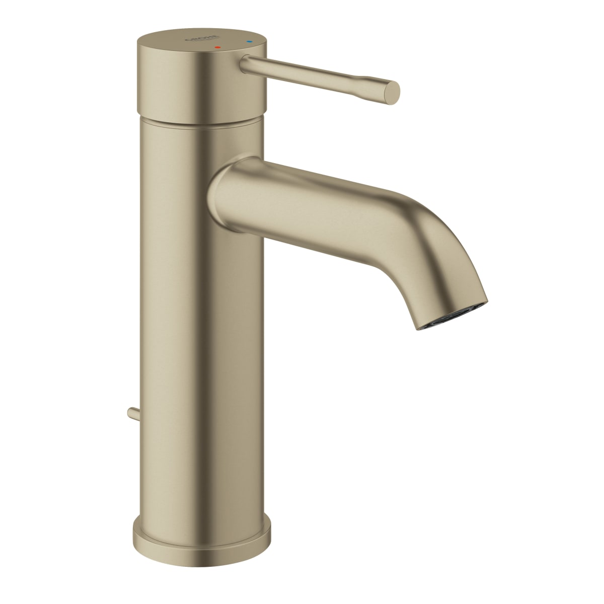 GROHE GROHE 23592ENA Essence Single Handle Monoblock Bathroom Sink Faucet in Brushed Nickel Infinity Finish