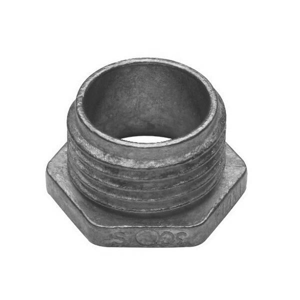 EATON Crouse Hinds 54 Malleable Iron Non-Insulated Throat Hex Head Conduit Bushed Nipple 1-1/2 Inch