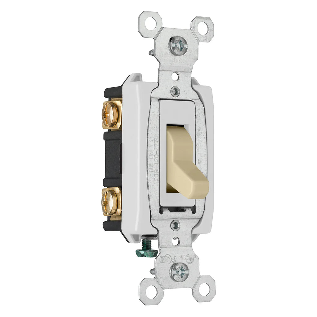LEGRAND Pass & Seymour CSB20AC3I Toggle Type Thermoplastic Polycarbonate Toggle 20 Amp