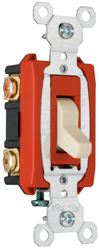 LEGRAND Pass & Seymour CSB20AC3I Toggle Type Thermoplastic Polycarbonate Toggle 20 Amp