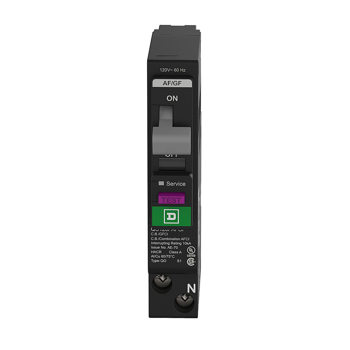 SCHNEIDER ELECTRIC Square D QO115PAFGF Mini Circuit Breaker 15A 1 Pole 120V