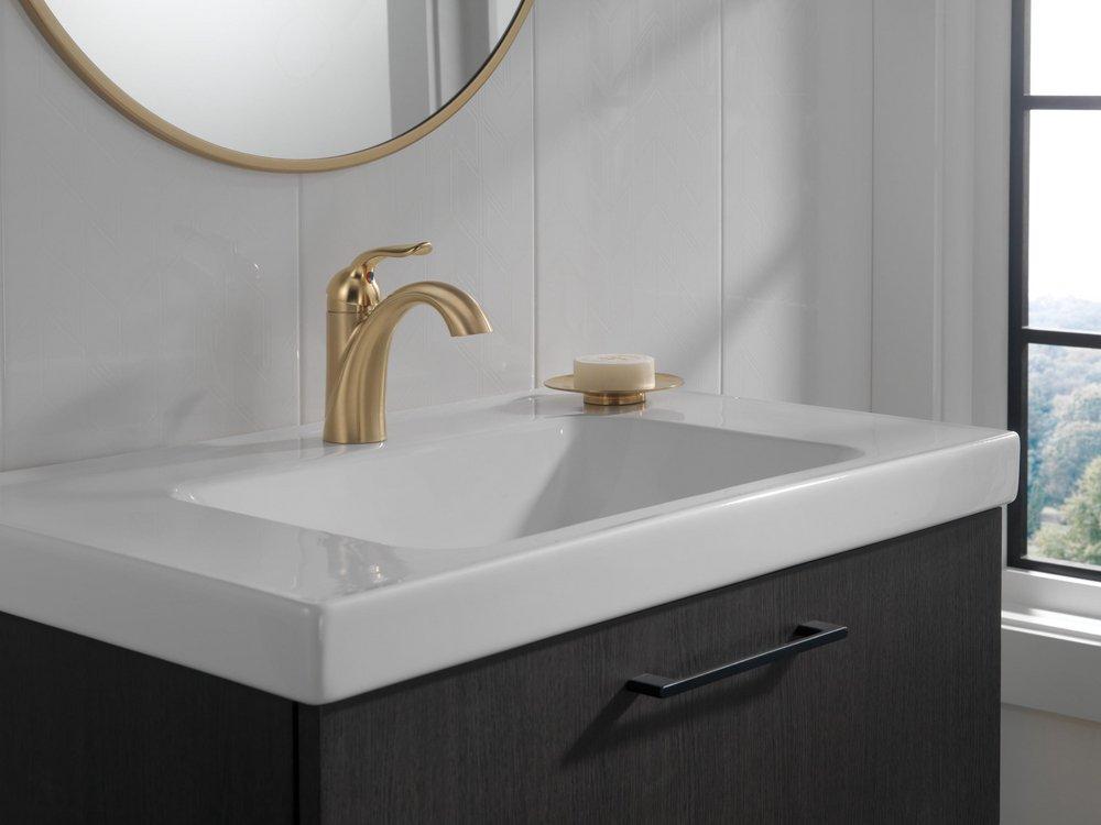 DELTA FAUCET Delta Faucet 538-CZMPU-DST Lahara Single Handle Bathroom Sink Faucet