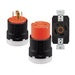 EATON Cooper Wiring Device AHCL1430C 4-Wire 3-Pole Ultra Grip Color Coded Locking Connector 125/250 Volt 30 Amp NEMA L14-30