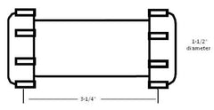 OATEY Dearborn P9793D Connector Slip Dbl 1-1/2 in PVC White