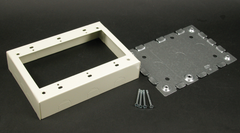 LEGRAND Legrand V5747-3 Wiremold 4-5/8 x 6-1/2 x 1-3/8 Steel 1-Channel Raceway 3-Gang Shallow Switch and Receptacle Box