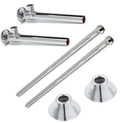 MCGUIRE McGuire LF170 Sink 1/2 in x 3/8 in. x 6-1/4 in. Supply Kit in Chrome Plated