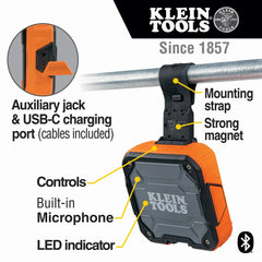 KLEIN TOOLS Klein Tools AEPJS2 Bluetooth Speaker with Magnetic Strap