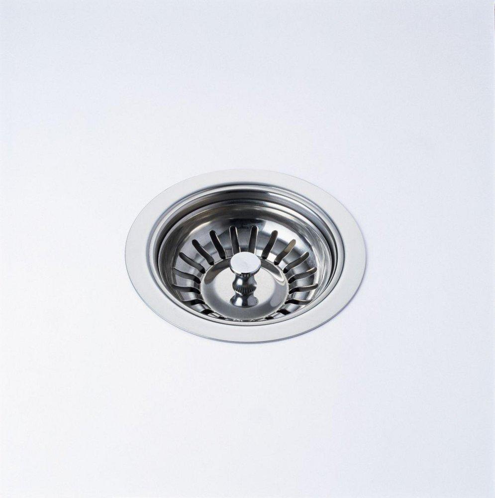 DELTA FAUCET Delta Faucet 72010 3-1/8 in. Brass Basket Strainer in Chrome