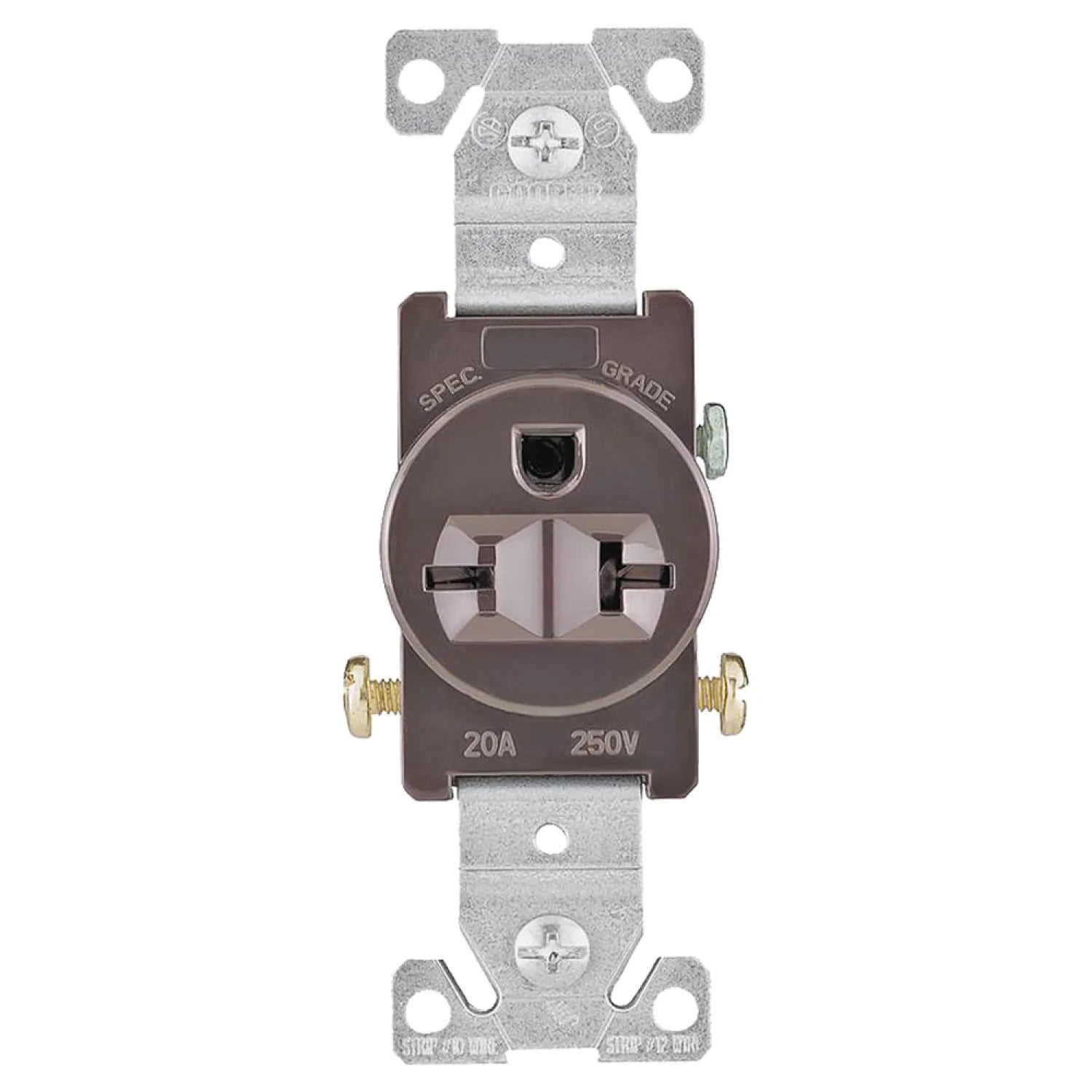 EATON ARROW HART 1876B-BOX Straight Blade Single Receptacle 250 VAC 20 A