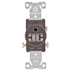 EATON ARROW HART 1876B-BOX Straight Blade Single Receptacle 250 VAC 20 A