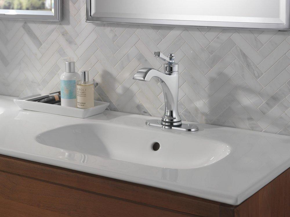 DELTA FAUCET Delta faucet 556T-DST dorval single handle monoblock sensor bathroom sink faucet