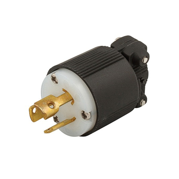 EATON Cooper Wiring Device CWL515P 3-Wire 2-Pole Polarized Industrial Grade Safety Grip Plug 125-Volt AC 15-Amp NEMA L5-15
