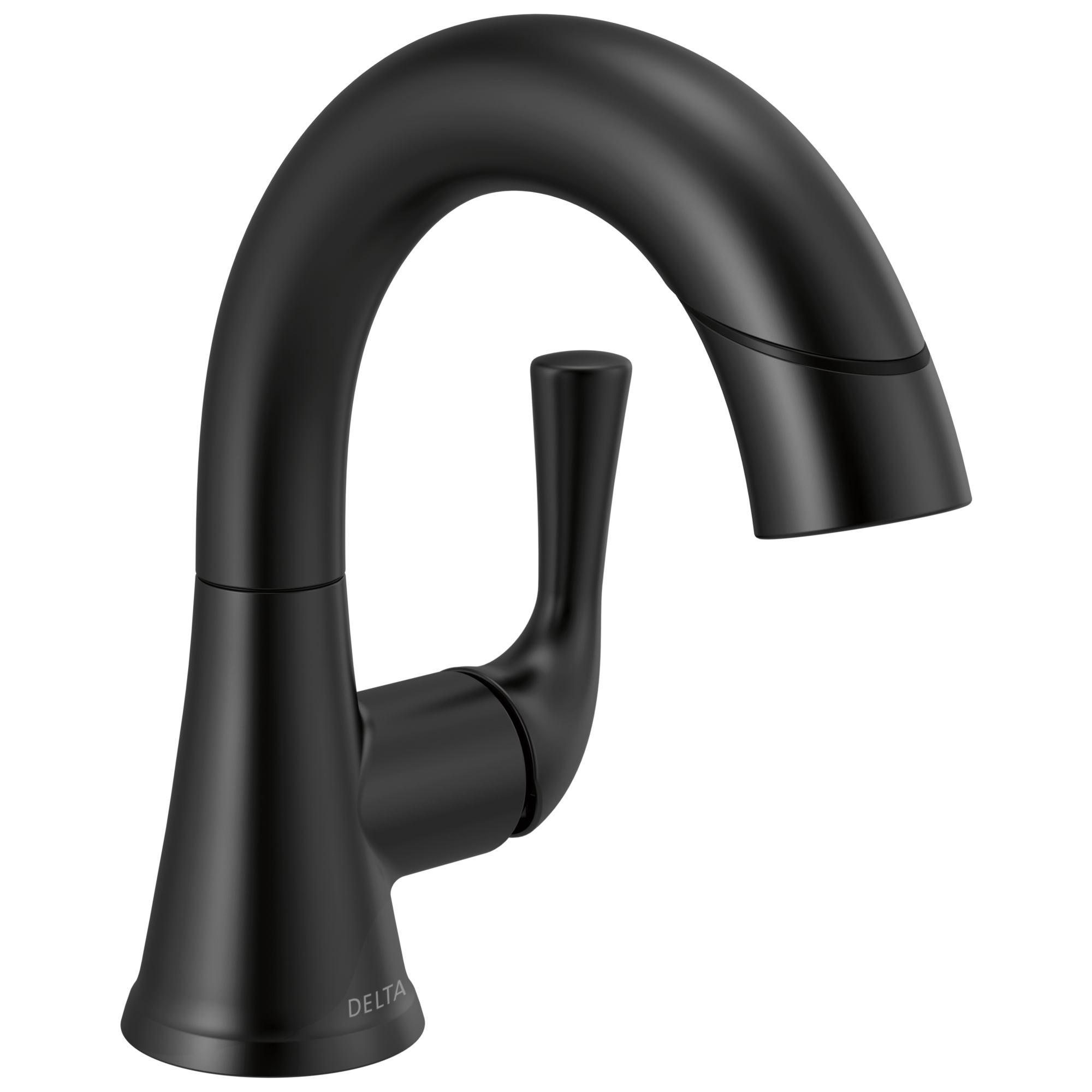 DELTA FAUCET Delta 533LF-BLPDMPU Kayra Single Handle Pull-Down Bathroom Faucet 1.2 GPM Matte Black