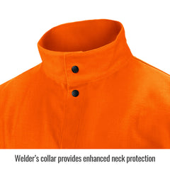BLACK STALLION Revco FO9-30C-L Flame Resistant Cotton Welding Jacket 30 inches