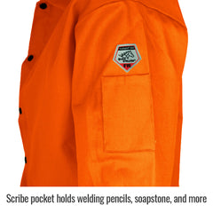 BLACK STALLION Revco FO9-30C-L Flame Resistant Cotton Welding Jacket 30 inches