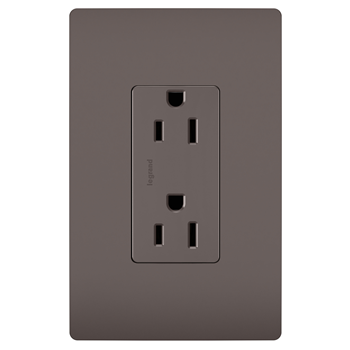 LEGRAND Pass & Seymour 885 Receptacle Sierraplex 15Amp 125Volt Screw Terminal, Speedwire, Brown