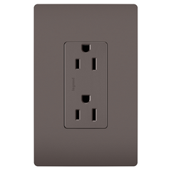 LEGRAND Pass & Seymour 885 Receptacle Sierraplex 15Amp 125Volt Screw Terminal, Speedwire, Brown