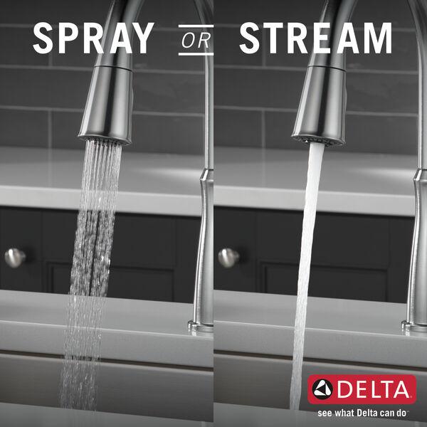 DELTA FAUCET Delta Faucet 9110-AR-DST Single Handle Pull-Down Kitchen Faucet 1.8 gpm Flow Rate