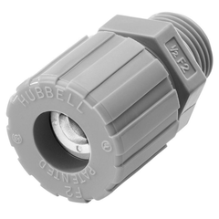 HUBBELL Hubbell Wiring Device-Kellems SHC1022CR 1/2 x .25-.38 Straight Male Cord Connector - Nylon