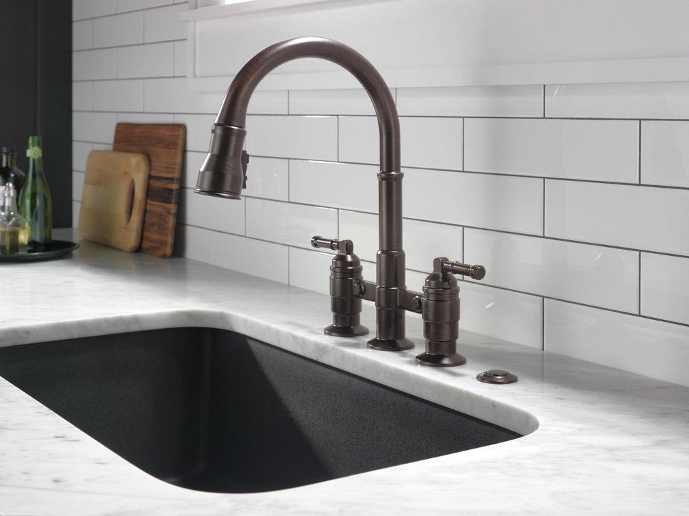 DELTA FAUCET Delta Faucet 72050-RB Air Switch with Dual Outlet 15A