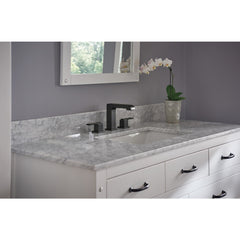 DELTA FAUCET Delta 3567-BLMPU-DST Ara: Two Handle Widespread Bathroom Faucet in Matte Black