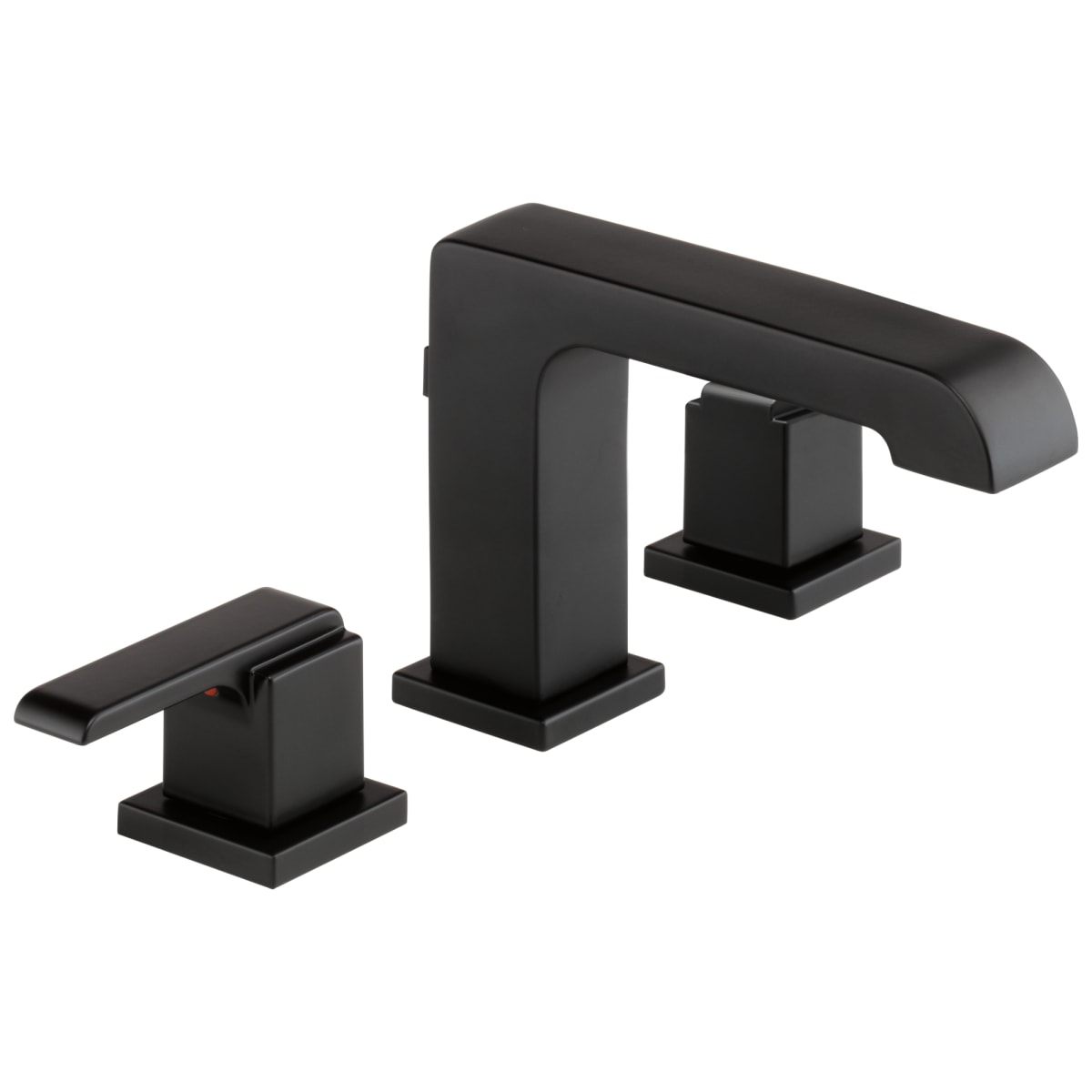 DELTA FAUCET Delta 3567-BLMPU-DST Ara: Two Handle Widespread Bathroom Faucet in Matte Black