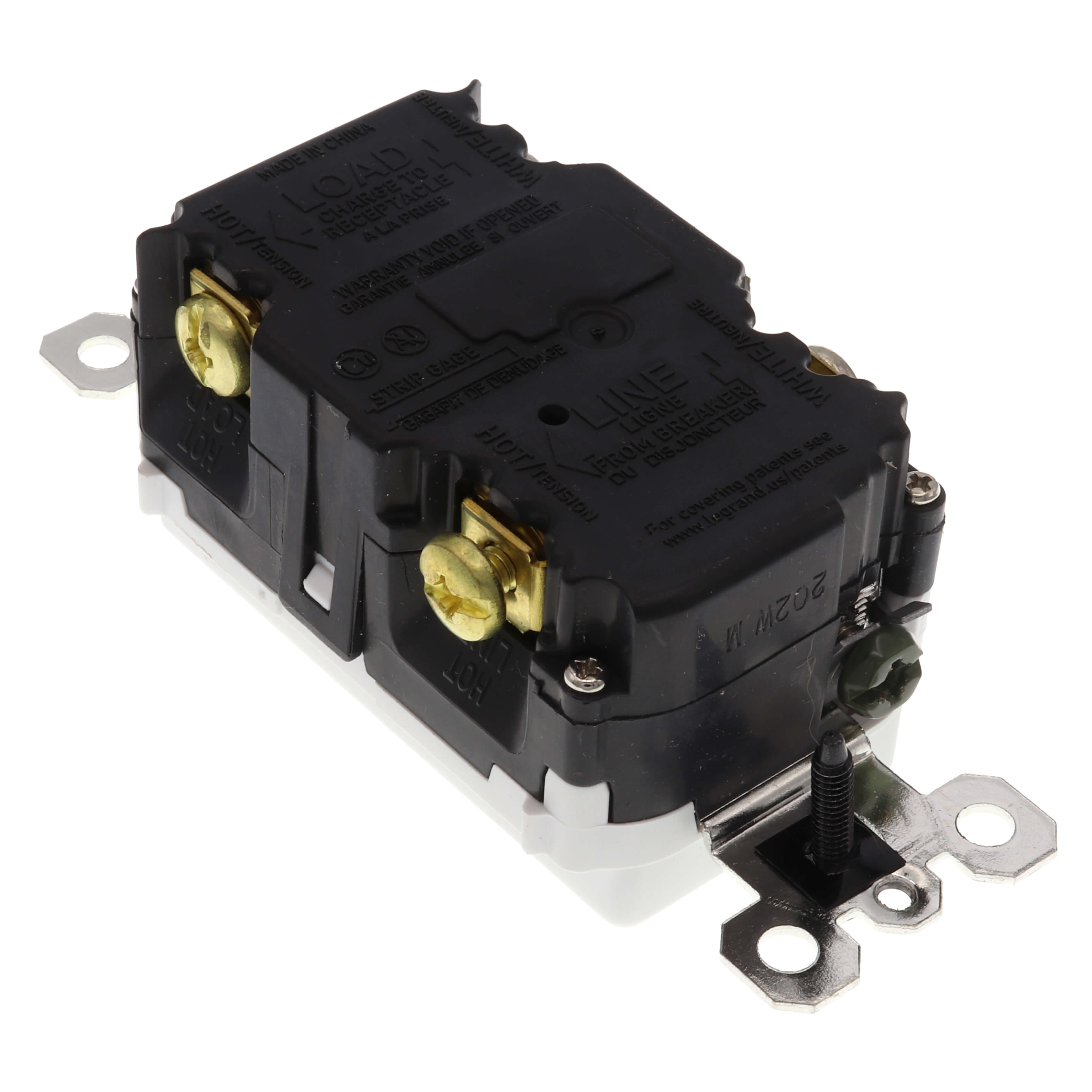LEGRAND Pass & Seymour 1597-TRWRW Duplex GFCI Receptacle 15A 125V