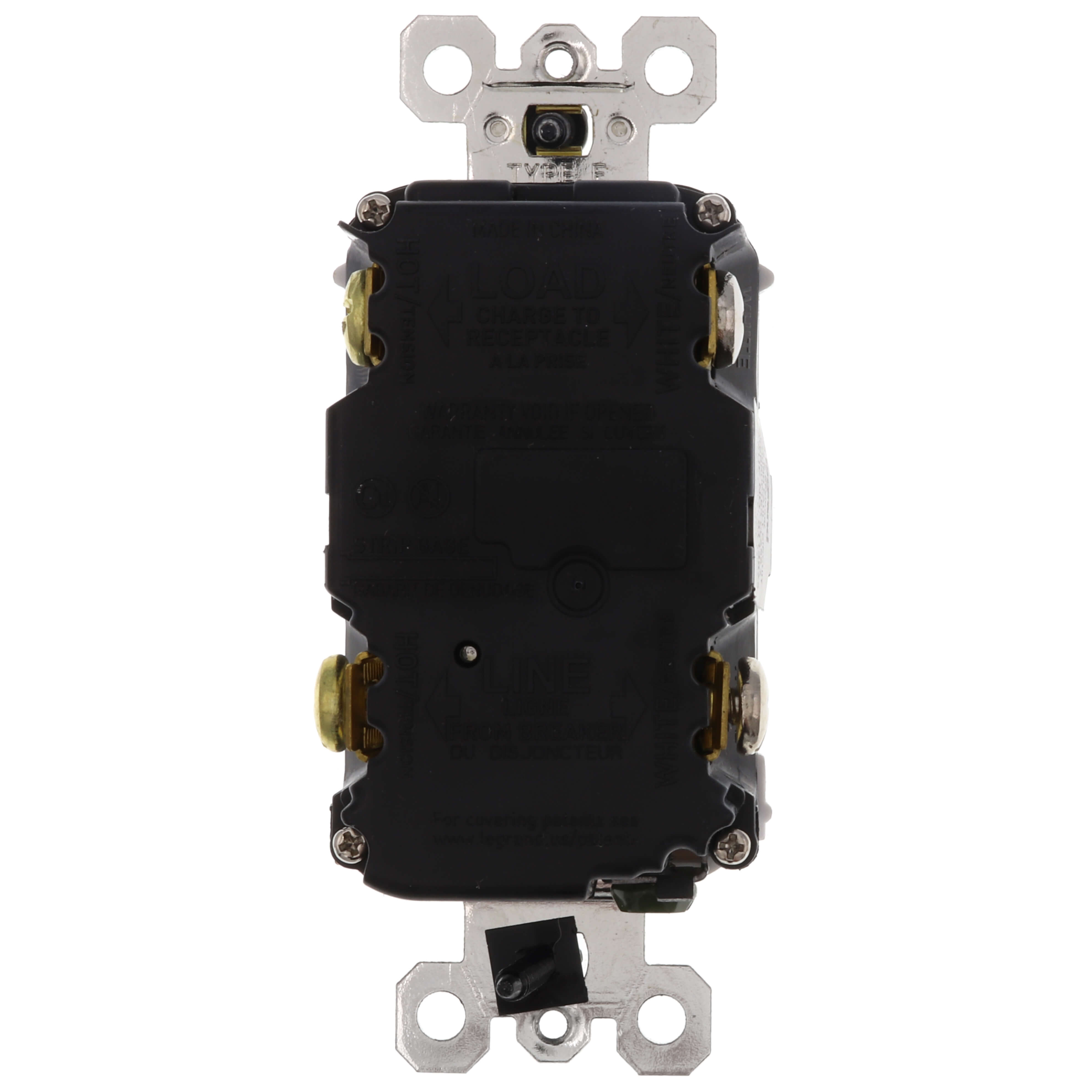 LEGRAND Pass & Seymour 1597-TRWRW Duplex GFCI Receptacle 15A 125V
