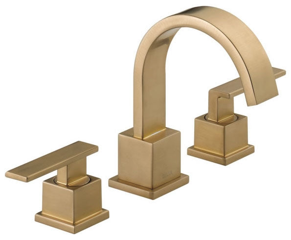 DELTA FAUCET Delta Faucet 3553LF-CZ Vero Two Handle Widespread Bathroom Faucet Champagne Bronze