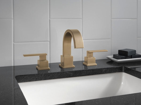DELTA FAUCET Delta Faucet 3553LF-CZ Vero Two Handle Widespread Bathroom Faucet Champagne Bronze