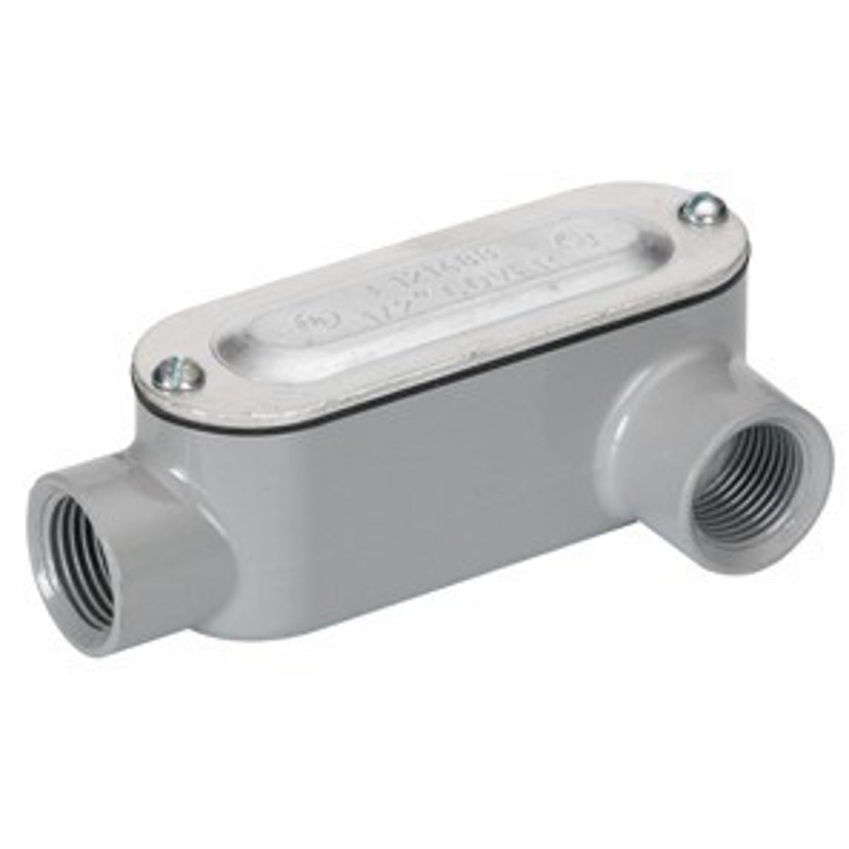 BRIDGEPORT FITTINGS Bridgeport LL-47CG Type LL Conduit Body With Cover and Gasket 2-1/2 Inch