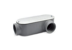 BRIDGEPORT FITTINGS Bridgeport LL-47CG Type LL Conduit Body With Cover and Gasket 2-1/2 Inch