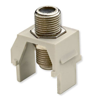 LEGRAND Radiant WP3479-LA Onq Non-Recessed Nickel F-Connector Light Almond