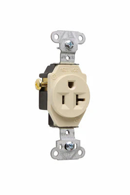 LEGRAND Pass & Seymour 5351I Single Type 125VAC 20A 3 Wires Ivory