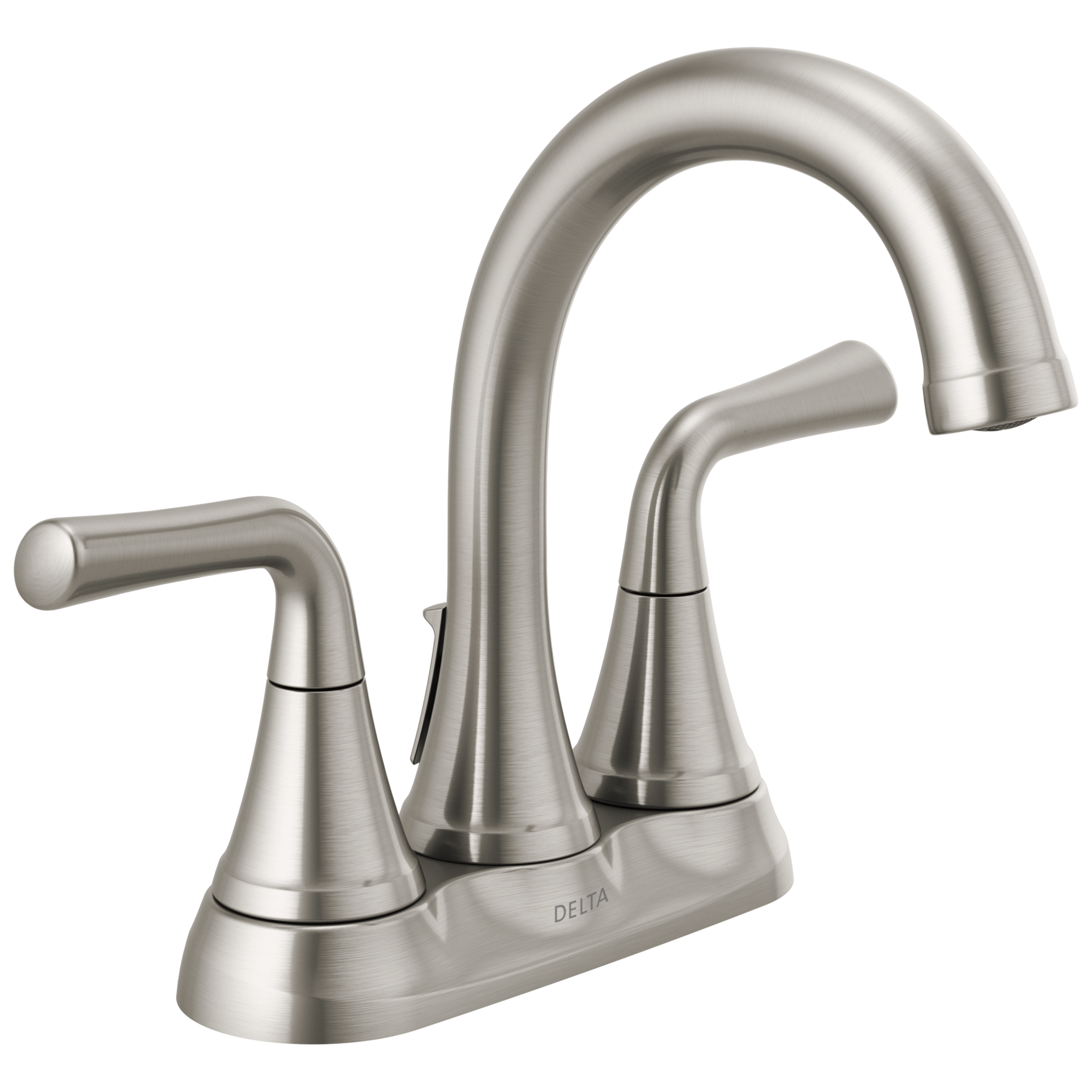 DELTA FAUCET Delta 2533LF-SSTP Kayra 2 Handle Tract-Pack Centerset Bathroom Faucet