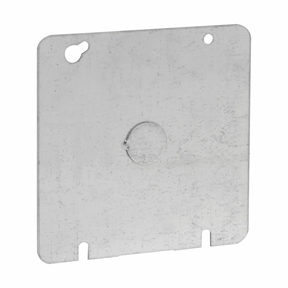 EATON Crouse Hinds TP572 Steel Flat Raised Cover 4-11/16 Inch x 4-11/16 Inch