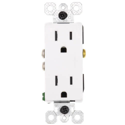 LEGRAND Pass & Seymour 885-TRWRW RECEPTACLE BL STR 125VAC 15A 2 3 WHT SCR
