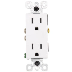 LEGRAND Pass & Seymour 885-TRWRW RECEPTACLE BL STR 125VAC 15A 2 3 WHT SCR